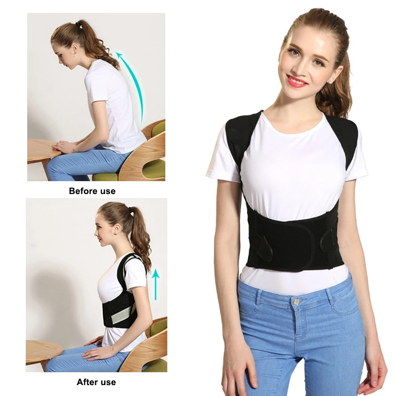 Корректор осанки для взрослых и детей терапевтический корсет пояс поддержки