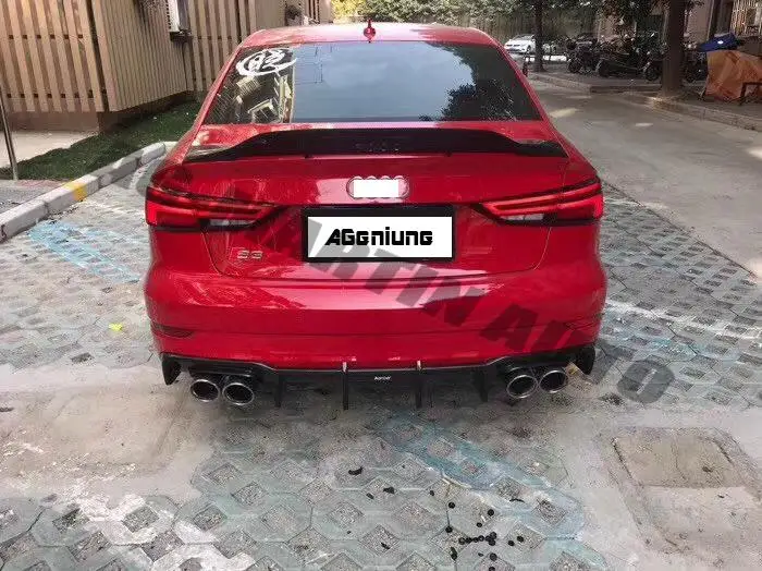 

Hi-end Full Carbon Fiber RT Style Back Boot Lip Spoiler Wing Auto Rear Spoiler Wing Trunk Spoiler For Audi A3 S3 Sedan 2013+