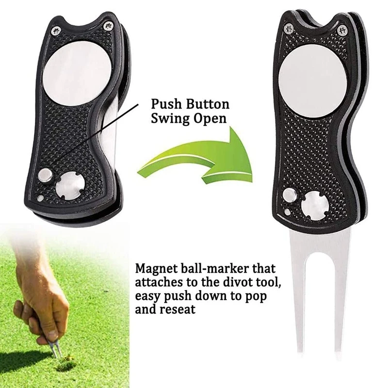 

Golf Cotton Towel Golf Brush Tool Kit with Club Groove Cleaner and Golf Divot Tool,Golf Accessories for Men