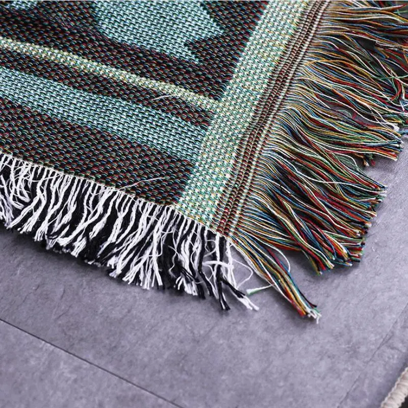 Многофункциональное геометрическое покрытие для дивана украшение одеяло