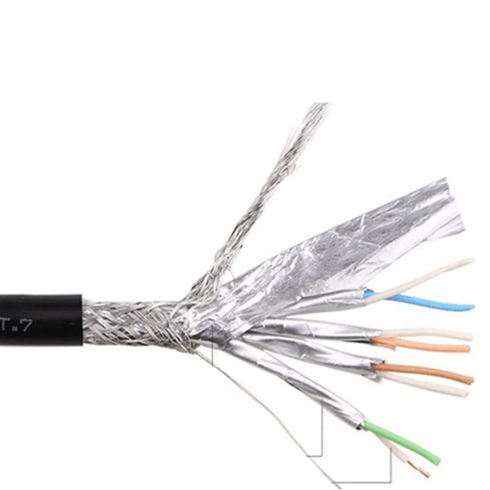 

Premium 10 Gigabit Cat 7 Ethernet Cable Nylon Braided 3.3ft RJ45 Connectors for LAN Network Modem Router PC Printers Switch Box