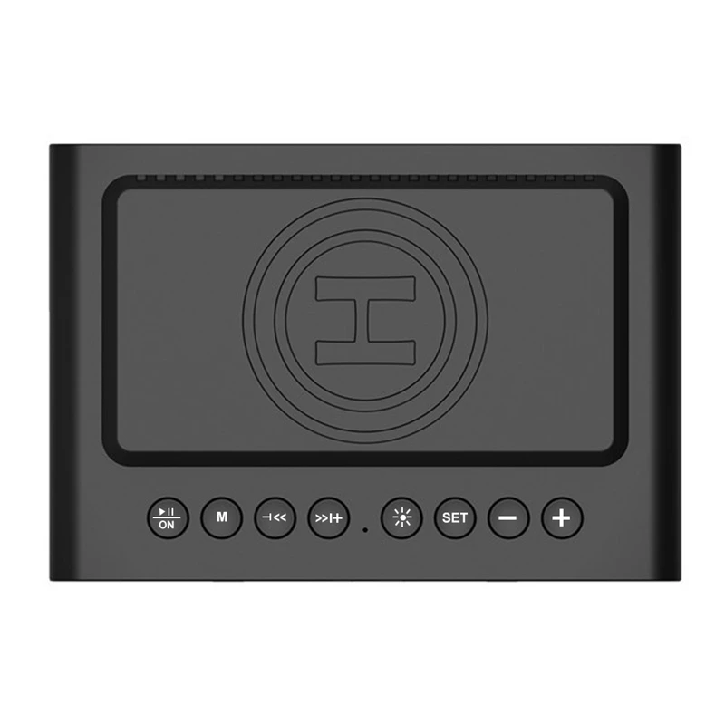 Bt-508 Wireless Bluetooth 5.0 Speakers Time Screen Display Double-Horn Subwoofer Alarm Clock Phone Charging Support Tf | Электроника