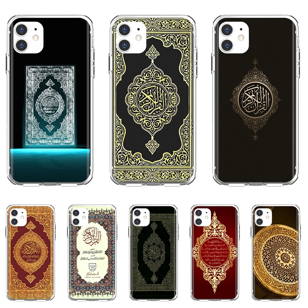 

For Apple iPhone 10 11 12 Pro Mini 4S 5S SE 5C 6 6S 7 8 X XR XS Plus Max 2020 Silicone Cover Islam-Mosque-Quran-Islamic