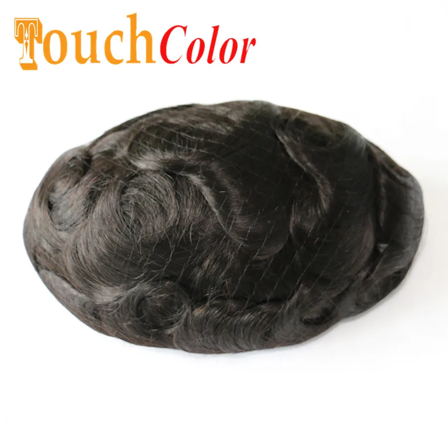 Front Lace Men Toupee Swiss &amp Skin Wig Replacement System Hair Patch Man Natural Human Prosthesis for | Шиньоны и парики