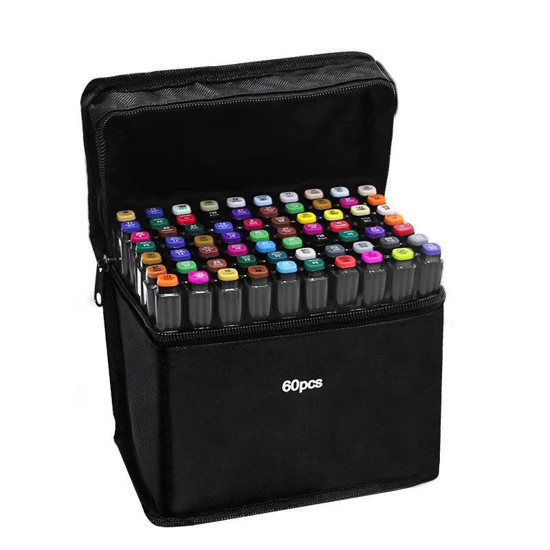 

Набор маркеров Touchfive, 30/40/60/168 цветов, спиртовые масляные чернила, двойная кисть, ручка для рисования манги, для студентов, эскизов, маркеры дл...