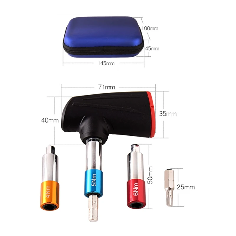 

Durable 1/4-inch Drive Click Torque Wrench Set Sturdy Wear-resistant Multifunction Tools Torque Wrench 85AC
