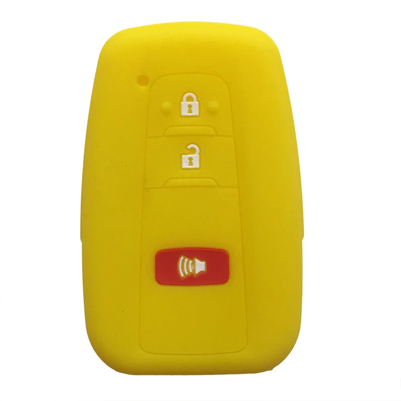 

Silicone Car Key Cover Cap for Toyota Prius 2016 2017 C Gel Car Key Remote Control Top Flip Keys Case for Keychain Alarm