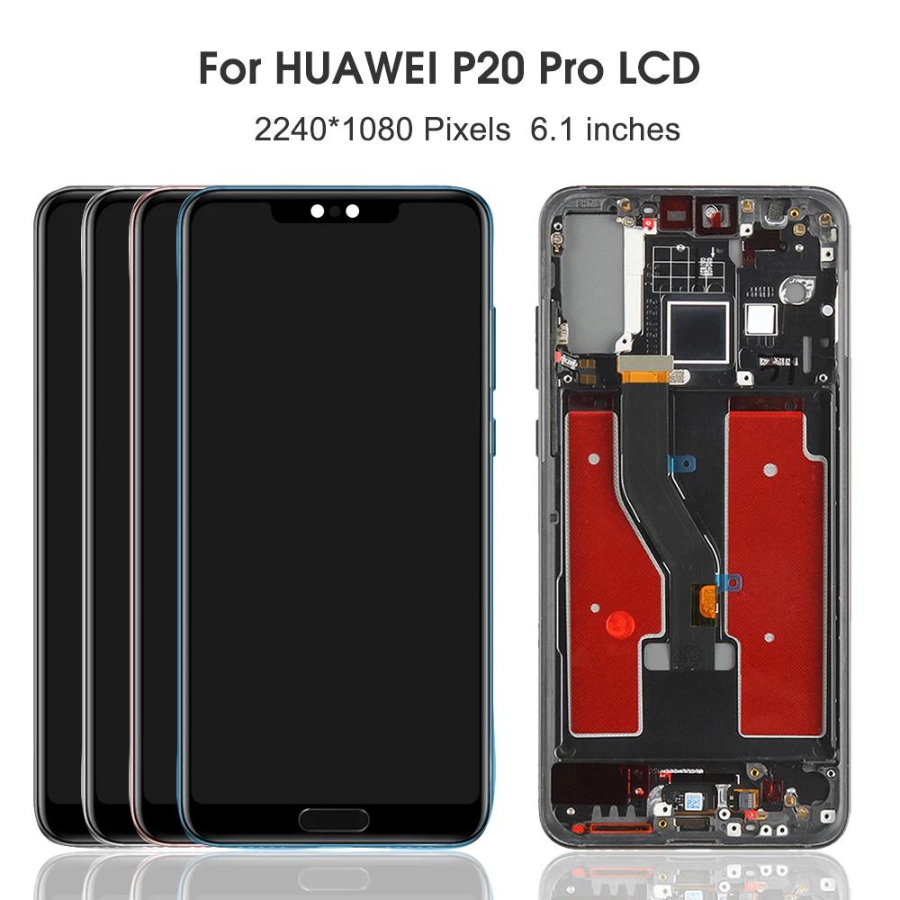 6.1'' Display For Huawei P20 Pro LCD Touch Screen Digitizer Assembly CLT-L09 CLT-L29 | Мобильные телефоны и
