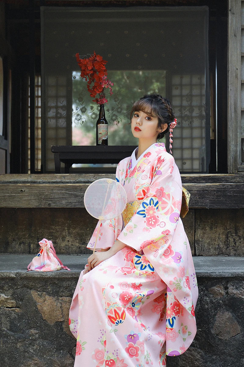 Халат-кимоно Женский в японском стиле улучшенный костюм для косплея юката