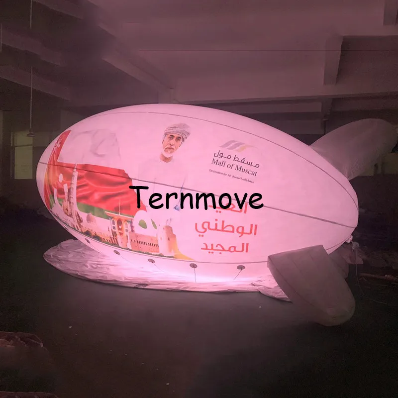 ПВХ рекламный светодиодный светильник Blimp/воздушный корабль гелиевый blimp