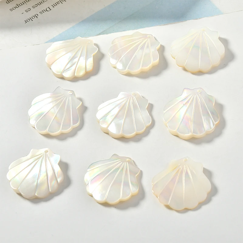 

2pcs Natural Mirage Shell Diy Handmade Earrings Jewelry Material Accessories