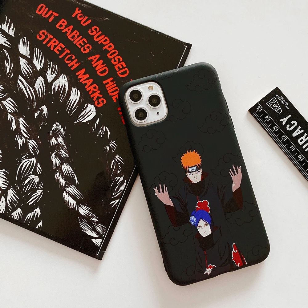 Модный рельефный Чехол аниме Наруто для iPhone 7 8 X XR XS Max 11 Pro Plus 6 6s мягкий чехол из ТПУ