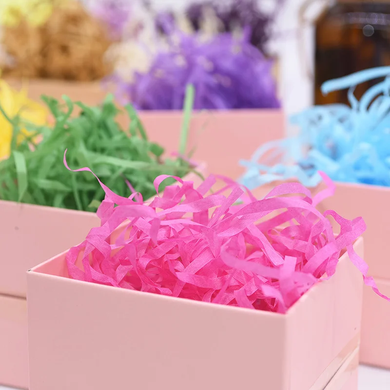 50 г/пакет Красочные DIY бумажная рафия нарезанная бумага конфетти Подарочная коробка наполнитель материал Рождество Свадьба домашний декор для вечеринки в честь Дня Рождения