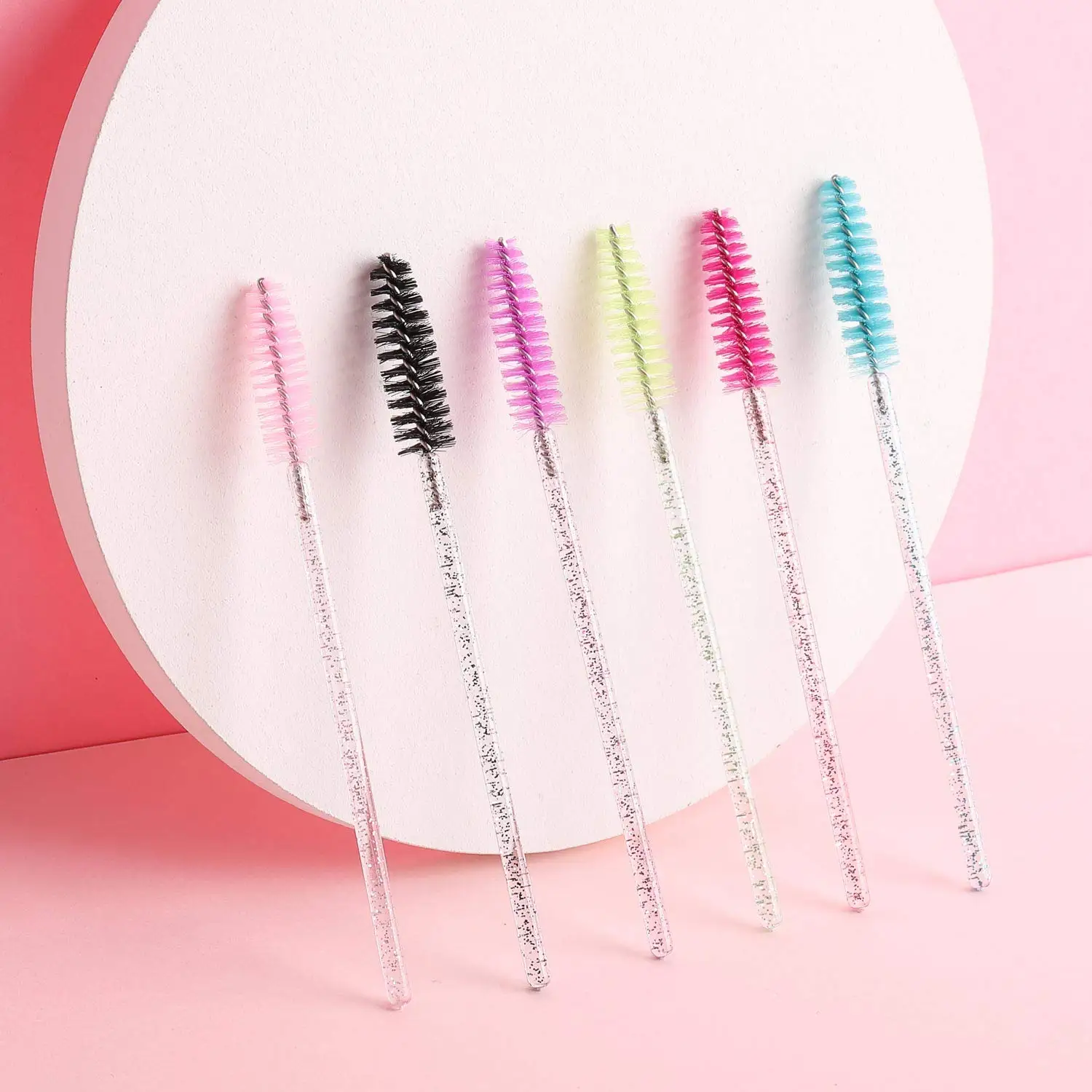 

300PCS Disposable Mascara Eyelash Applicator Brush Wands Applicator Eyebrow Brush Eyelash Extension Supplies Makeup Tool