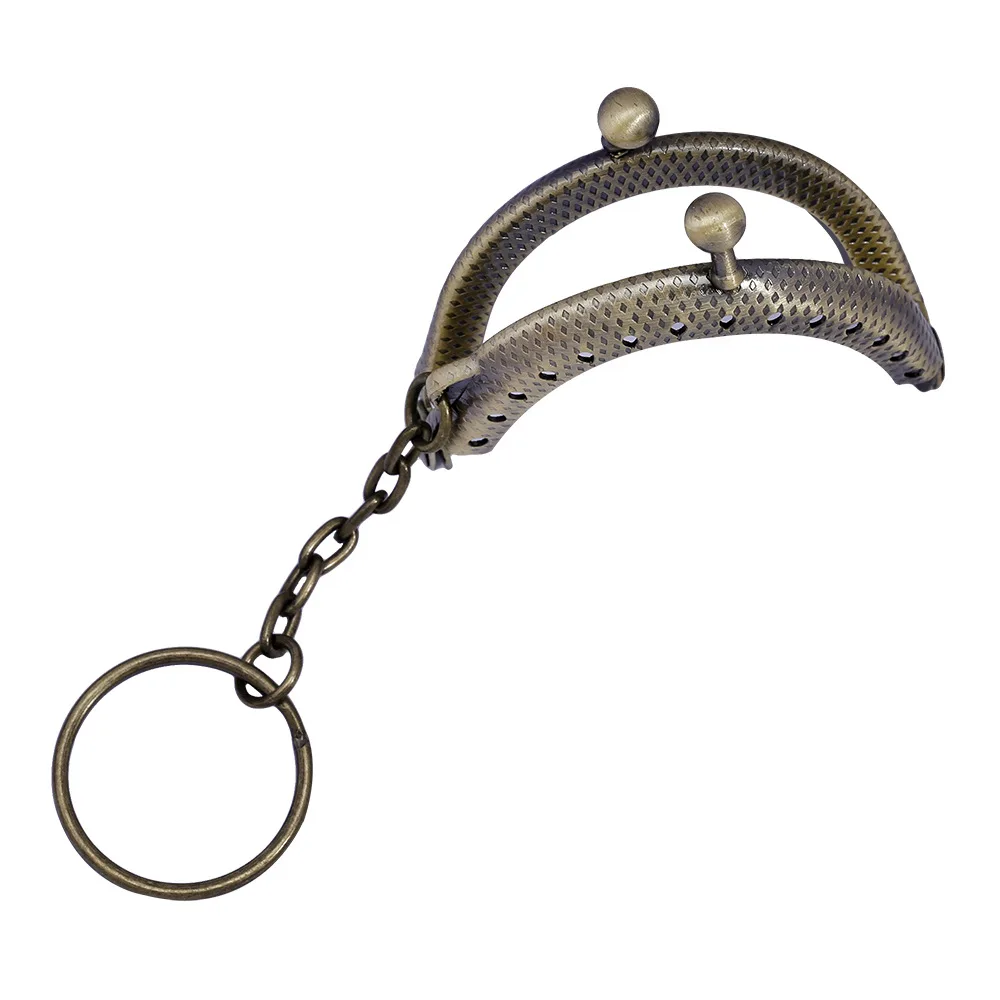 50 шт. 4 см мини металлическая рамка для монет и кошелька ручка с брелоком поцелуй