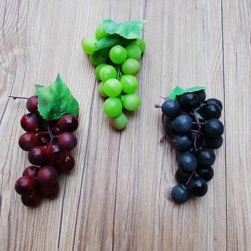 Искусственные фруктовые растения пластиковые листья винограда Рождественский