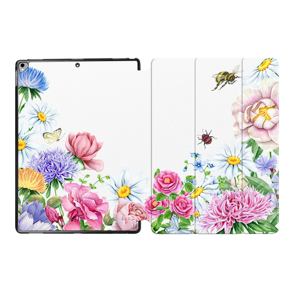 IP11 MTT Flower чехол для планшета для iPad Pro 12,9 '' из искусственной кожи откидная подставка смарт-чехол защитный чехол A1584 A1652 A1670 A1671 - Цвет: IP11