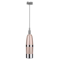 stainless steel double spiral handheld whisk milk coffee frother foam whisk mixer mini handle cooking kitchen tool