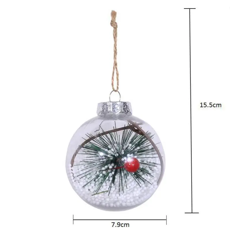Рождественские украшения для дома шары прозрачные шарики сделай сам Заполняемые