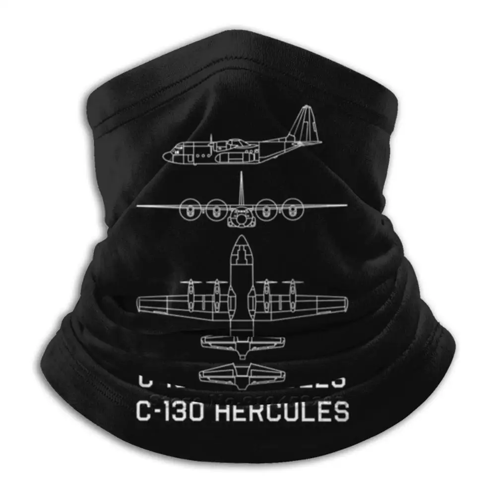 

C-130 Hercules военный транспорт самолёт схема подарок микрофибра для шеи Обогреватель бандана шарф маска для лица C 130 Hercules