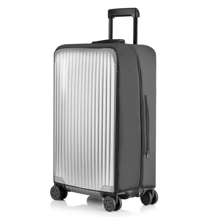 24inch grey Wehyah эластичная водонепроницаемая защита для багажа, ПВХ Чехлы, чехол для костюма, дорожный аксессуар, пыленепроницаемый чехол, чехол на колесиках ZY137 - Цвет: 24inch grey