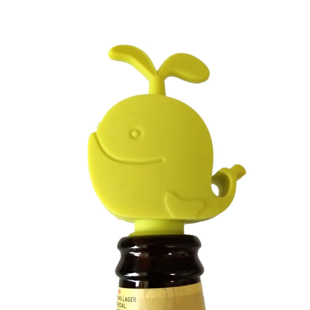 3 шт Кит Силиконовый вино Pourer Симпатичные бутылки Пробка Творческий аэратор для