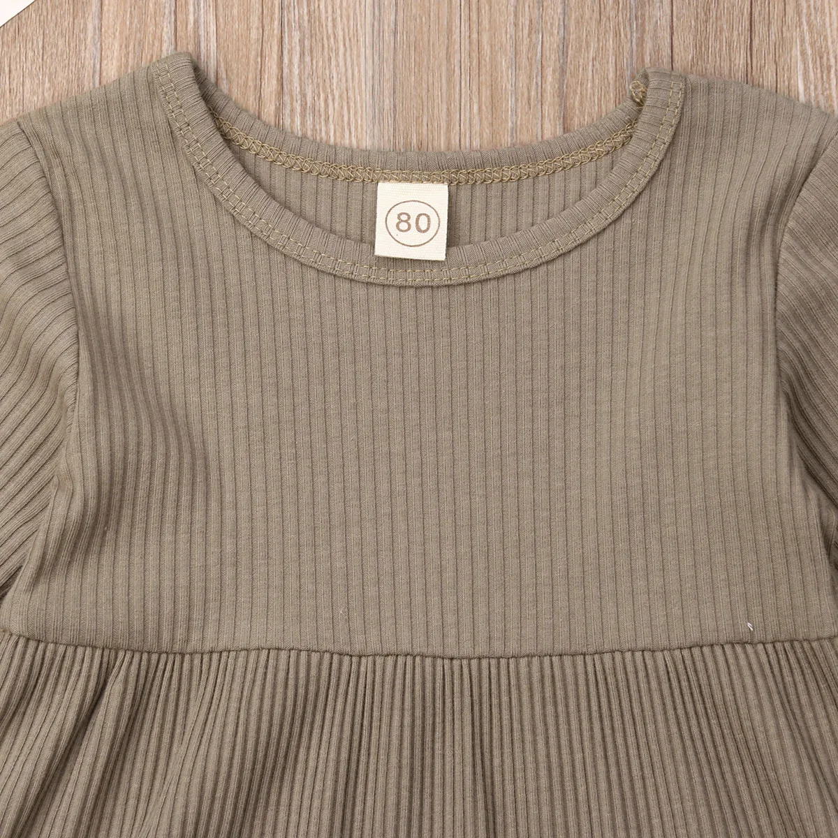 Платье принцессы для маленьких девочек осеннее вязаное однотонное платье-пачка