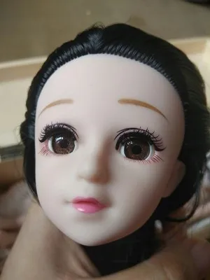 Новинка, 42 см, Bjd кукла, 24 шарика, шарнирная кукла, сделай сам, куклы с макияжем для девочек, обнаженное тело, кудрявые прямые волосы, 3D глаза, куклы, игрушки для девочек,игрушки куклы игрушки для девочек лол куклы
