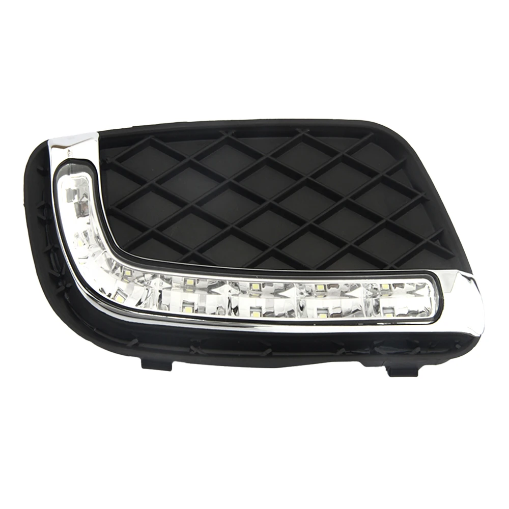 Car Flashing 2Pcs DRL For Mercedes Benz Smart fortwo 2008 2009 2010 2011 Daytime Running Lights Fog head Lamp cover car styling |