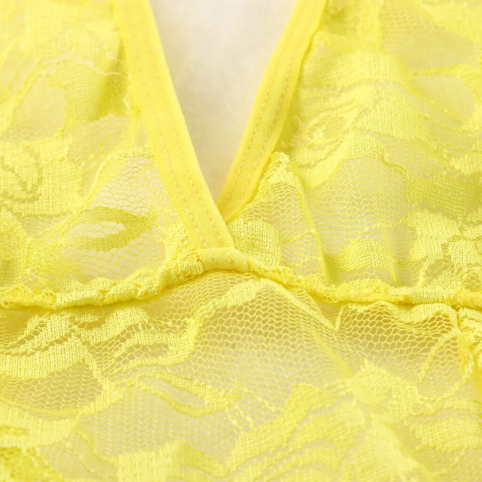 

See-through Lingerie Women Sexy Hanging neck Nightgown Lace Up Hollow Out Sling Mini Dress Sleepwear babydoll nightdress Pajama