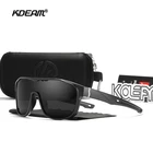 Мужские солнцезащитные очки KDEAM, Поляризованные, с защитой от ветра, с многослойным покрытием
