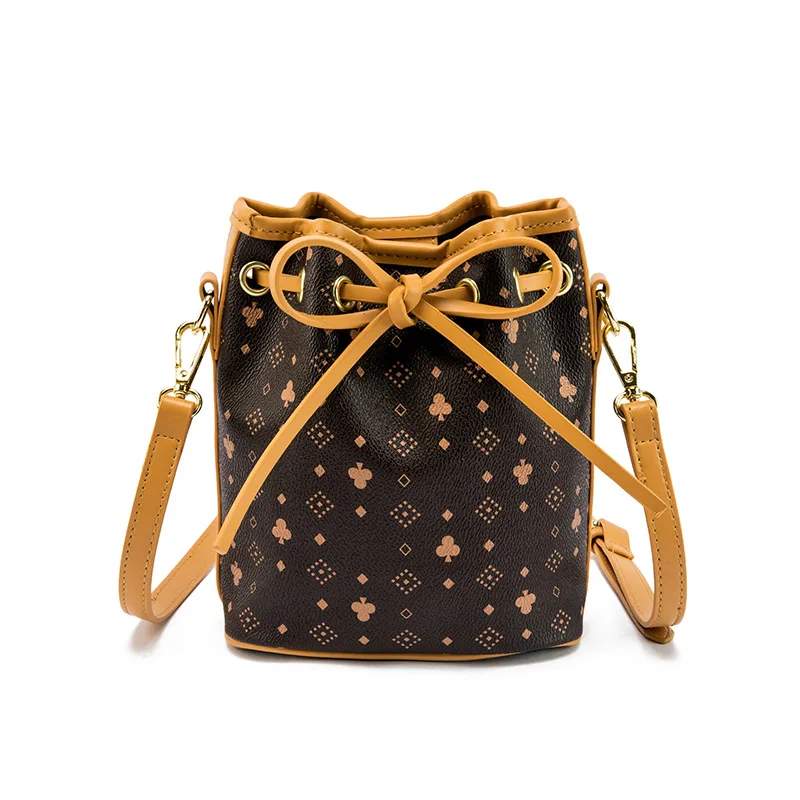 2019 женские кожаные сумки с узором большая сумка клатч на шнурке кошелек ретро