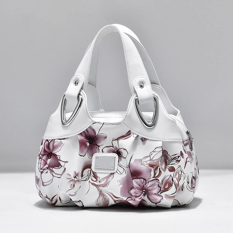 

Luxury Handbag Women Printing Pu Leather Handle Bag Fashion Brand Lady Tote Big Capacity Shoulder Bag Shopping Purse