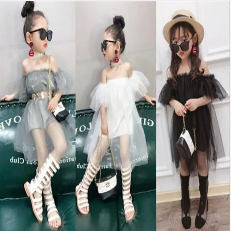 Onegame/платье для девочек от 2 до 7 лет пикантные платья без бретелек маленьких