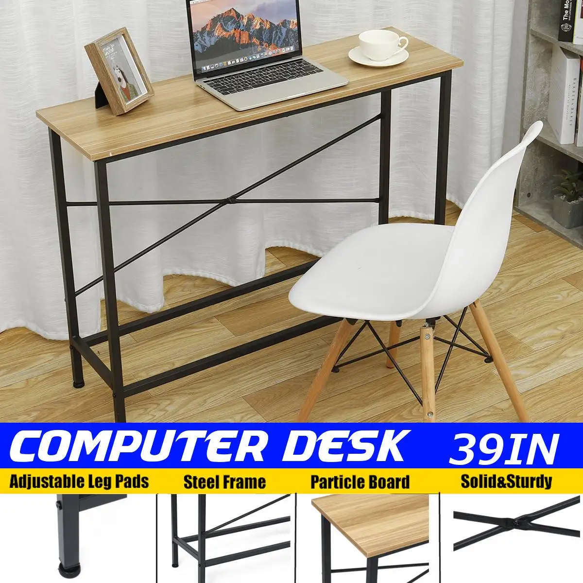 

Стол компьютерный Регулируемый простой, современный письменный стол, для офиса и дома, из МДФ