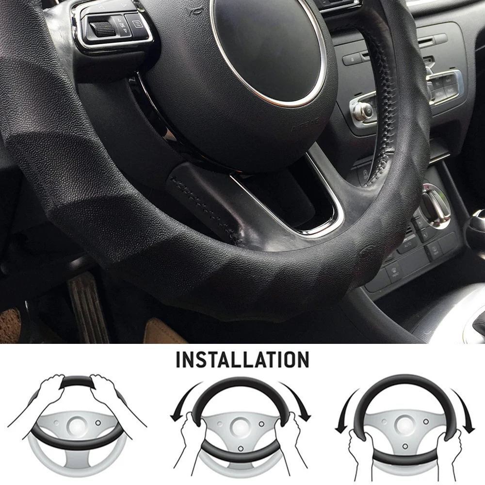 Чехол на руль XUKEY высококачественный силиконовый нескользящий чехол для руля 36 38