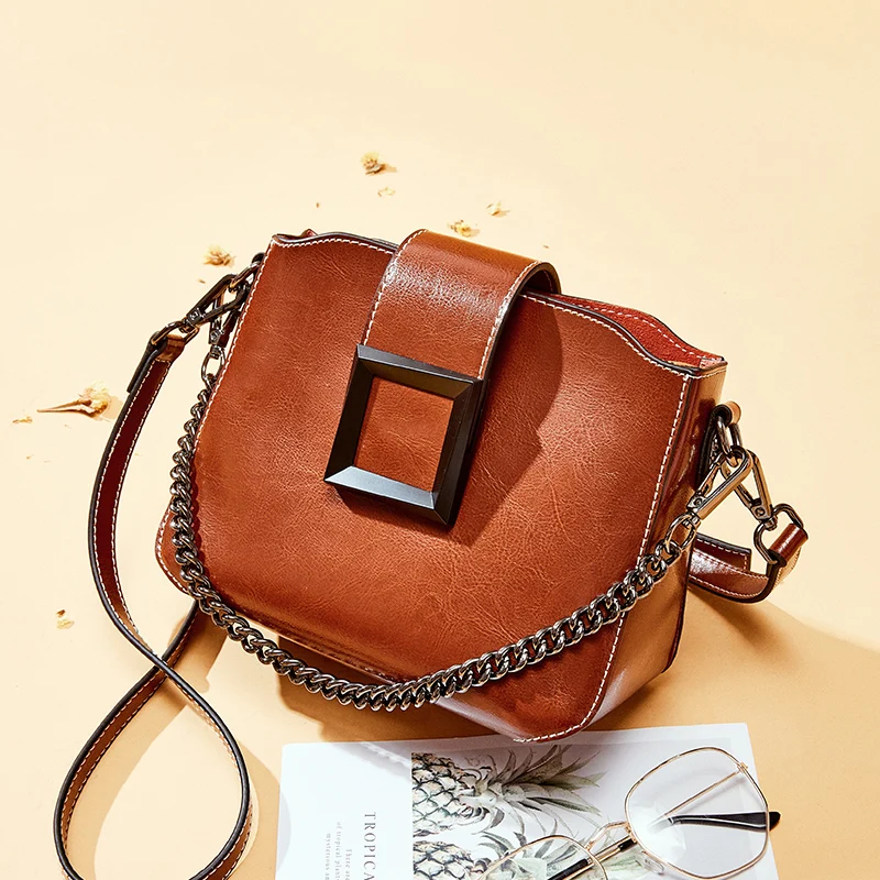 Дамские сумочки из 100% натуральной кожи в стиле ретро женская сумка-мессенджер