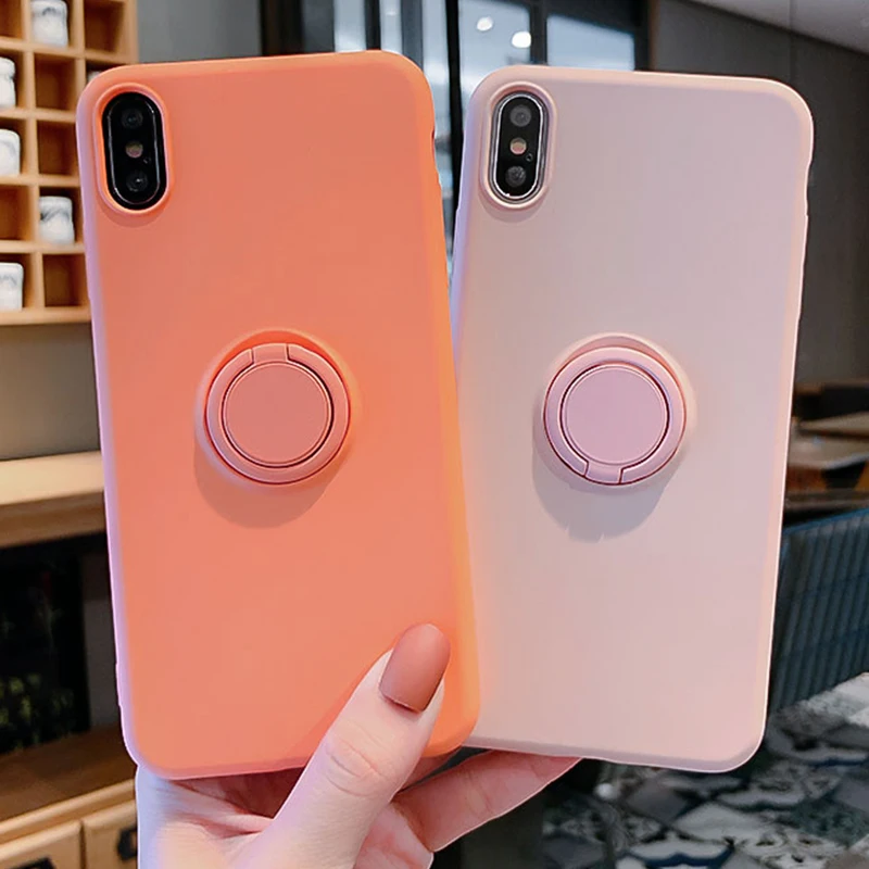 Мягкий силиконовый чехол для iPhone 11 Pro iPhone11 XS Max 6Plus 7Plus 8Plus XR X 7 8 6 S 6 S Plus силиконовый чехол-подставка