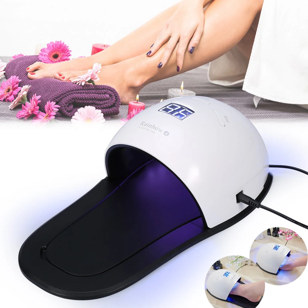 48W UV LED Lamp Nail Dryer For Hand Foot Gel Polish Curing Drying Fingernail Toenail Led Manicure Art Tool | Красота и здоровье