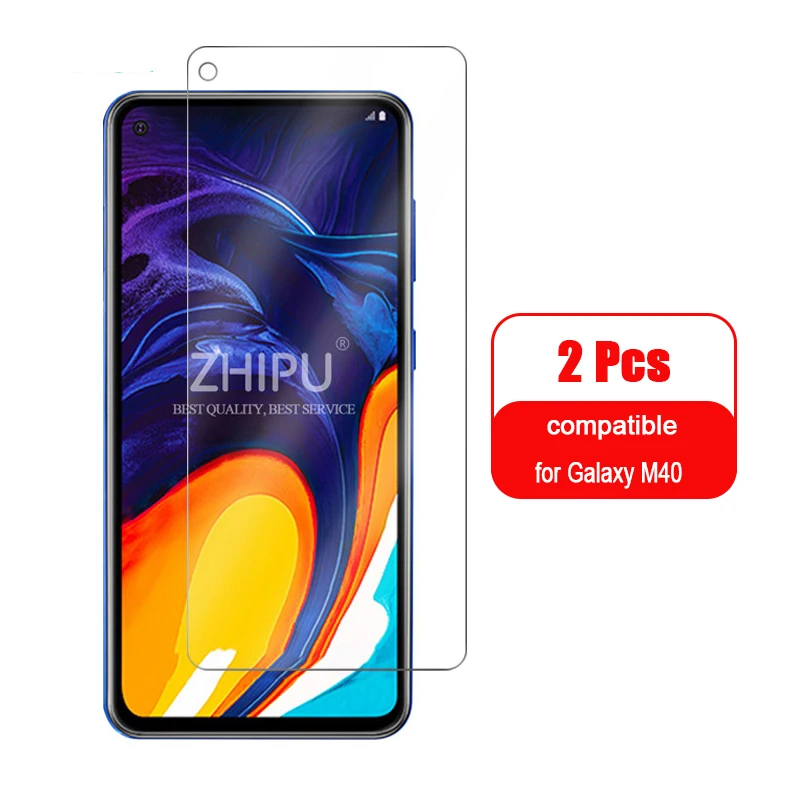 2 шт закаленное стекло для samsung Galaxy M10 M20 M30 M40 защитное стекло 2.5D 9H закаленное стекло для samsung M10s M30s пленка - Цвет: For Galaxy M40