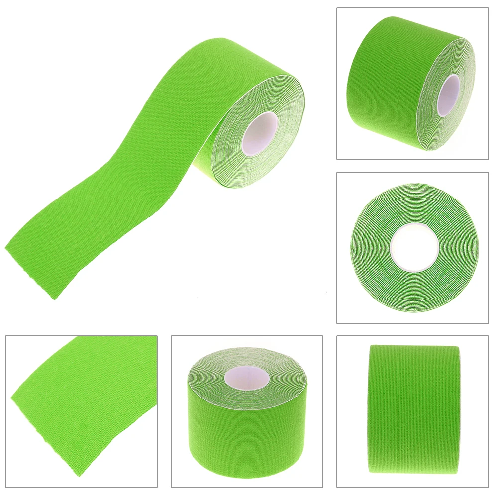 

Цветная Спортивная самоклеящаяся эластичная бандажная лента 4,5 м, эластопласт для поддержки колена, пальцев, лодыжки, плеч