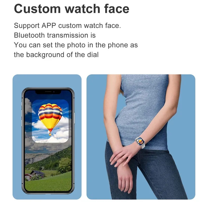 

2021 Smart Women Watch DT100 Bluetooth Call Men Sport Swimming Smartwatch With Password Split Screen PK IWO 13 W26 HW12