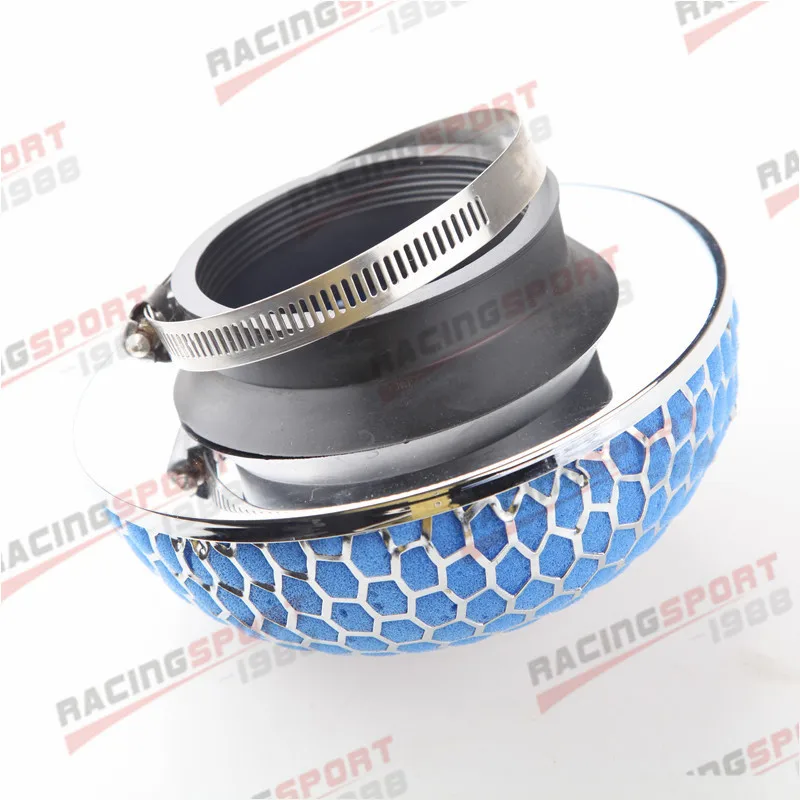 Универсальный воздухозаборник 76 мм супер мощный воздушный фильтр синий поток |