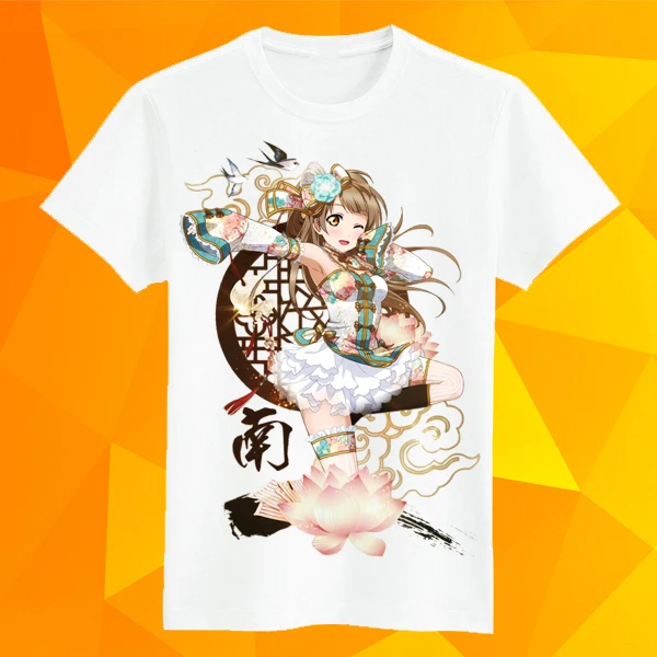 Футболка для косплея японского аниме LoveLive Sunshine летняя футболка с принтом минами