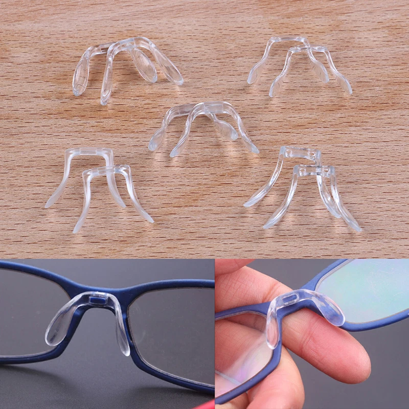 

2PCS PVC Non-slip Sunglasses Pads Support Anti-skid Comfortable U Shape Nose Pad Glasses Accessories Reading Glasses Eyewear