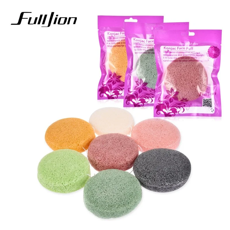 

1pcs Natural Konjac Cosmetic Puff Bamboo Charcoal Cleanser Sponge Makeup Facial Cleaning Tool Smooth Beauty Essential Konnyaku