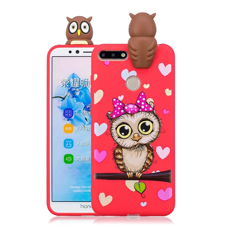 Чехол с 3D пандой единорогом для Huawei P Smart 2019 Honor 8 9 10 20 Lite 10i 8A 8X 8S 7S 7A 7C Pro мягкий