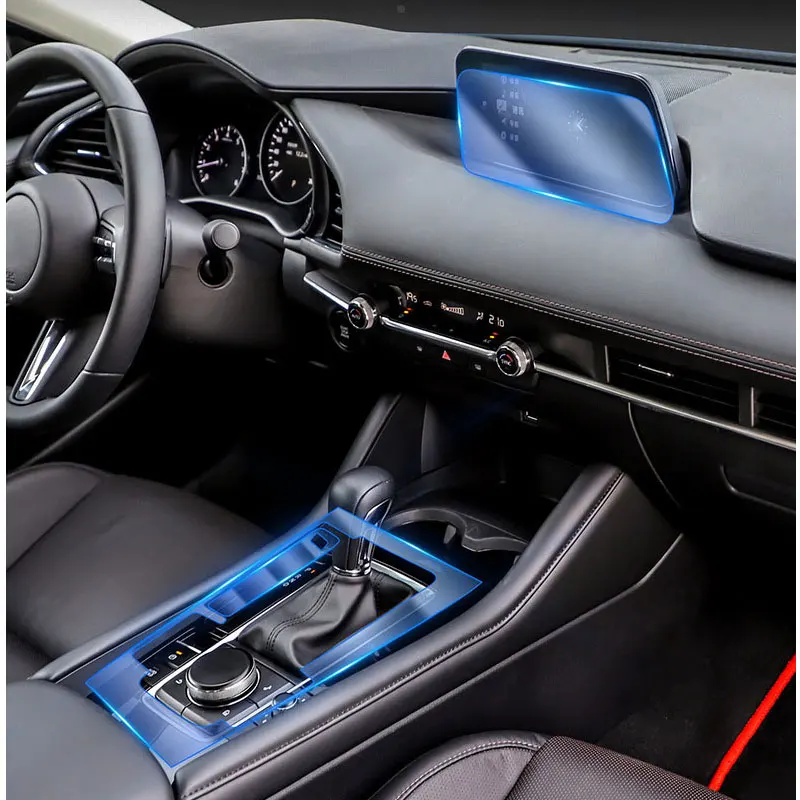 

For Mazda 3 Axela 2014-2020 Car Interior Center console Transparent TPU Protective film Anti-scratch Repair film Accessories