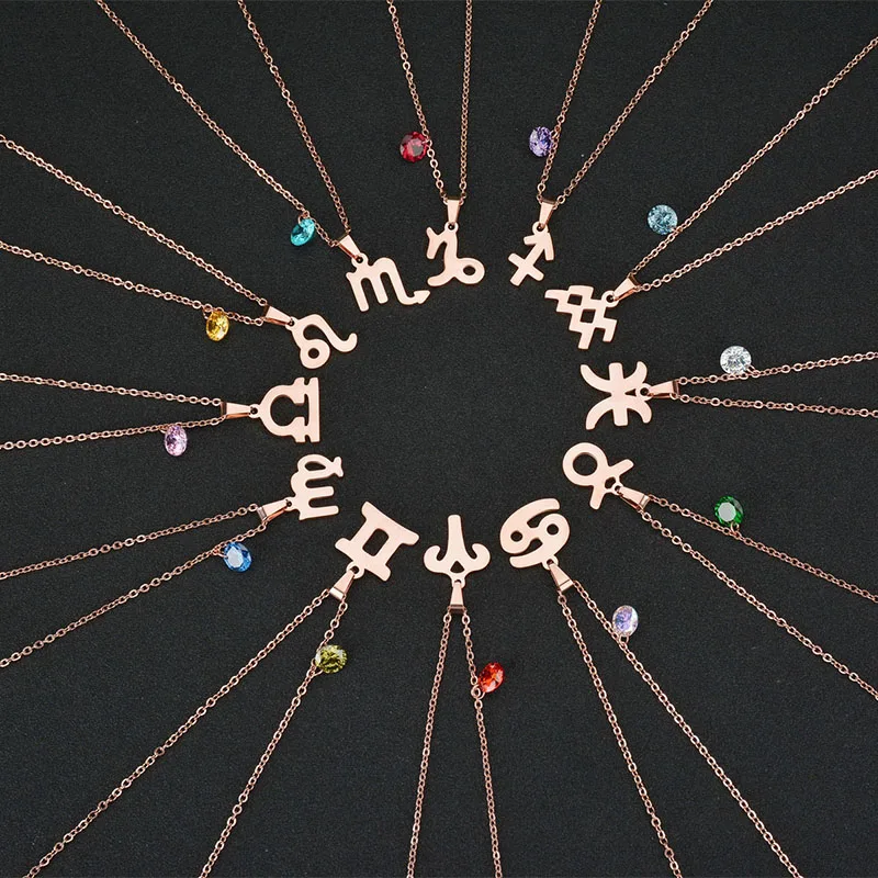 Бриллиант двенадцать созвездий с цирконием ювелирное изделие подвеска из