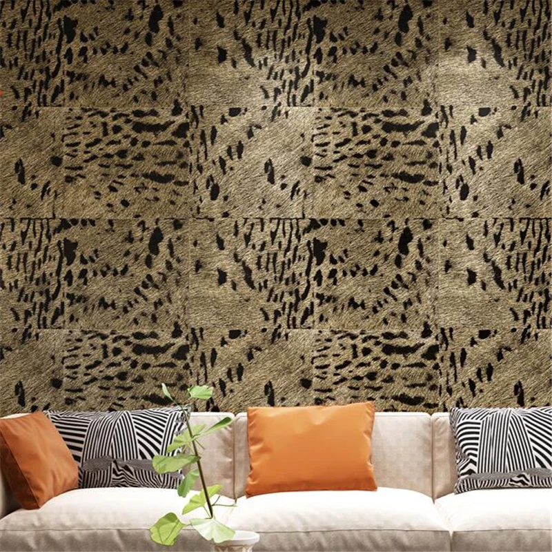 Обои wellyu с леопардовым принтом фоновые обои для телевизора гостиной спальни KTV